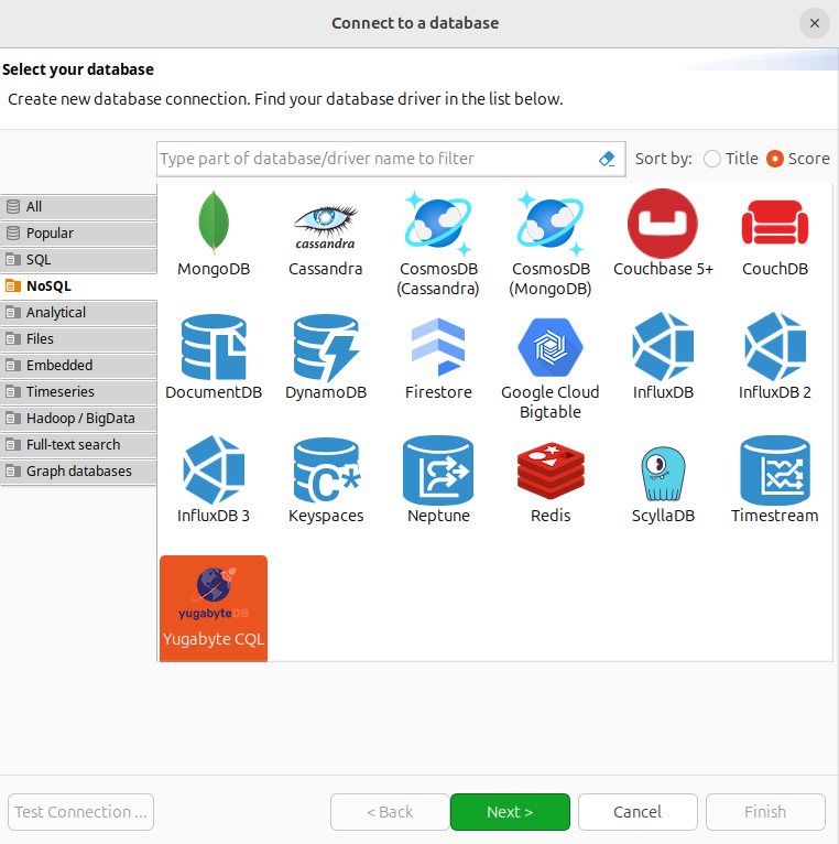 DBeaver Select Database